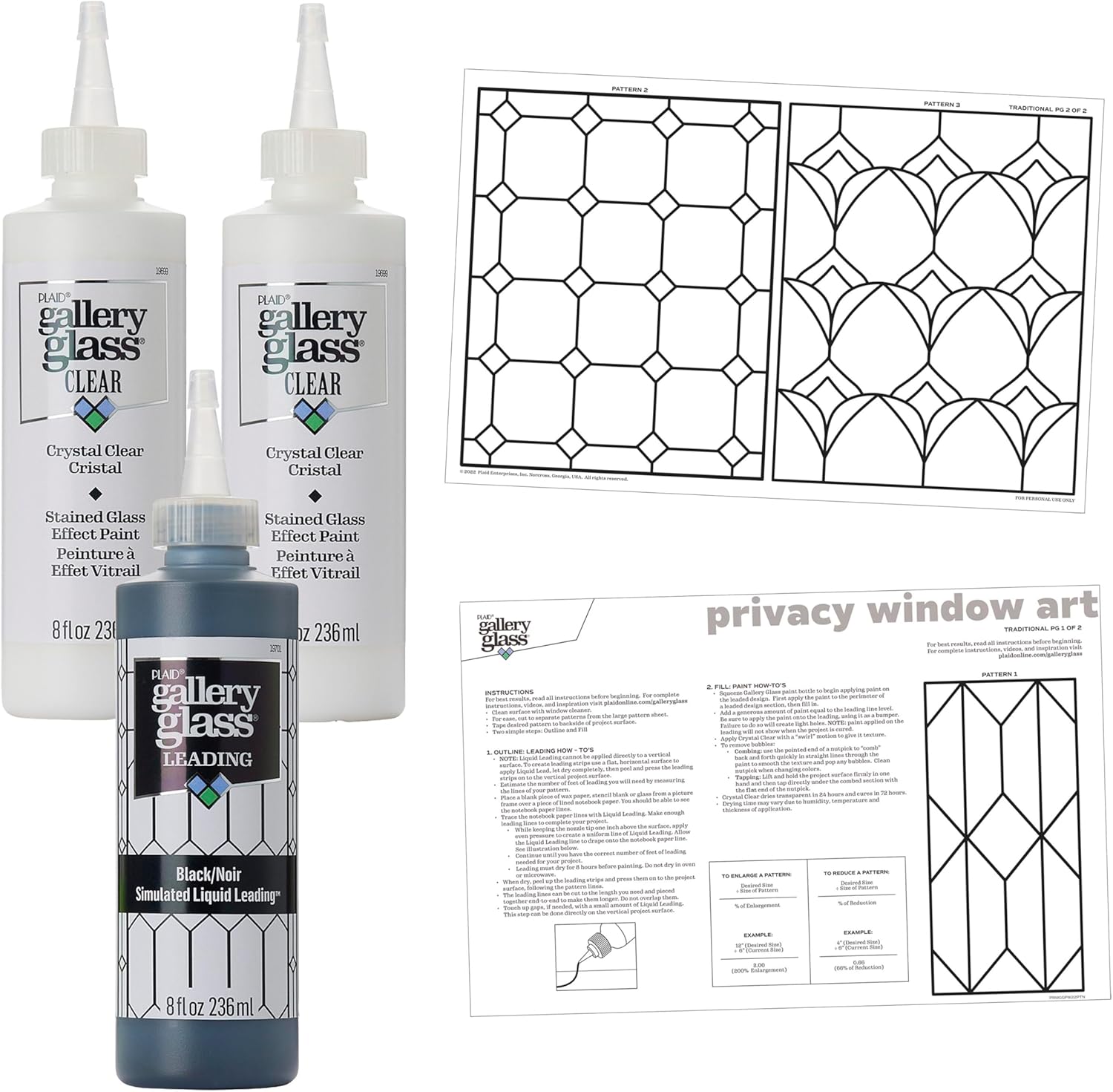 Privacy Window Pattern (4-Piece)